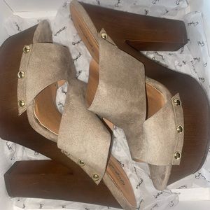 Suede Qupid heels